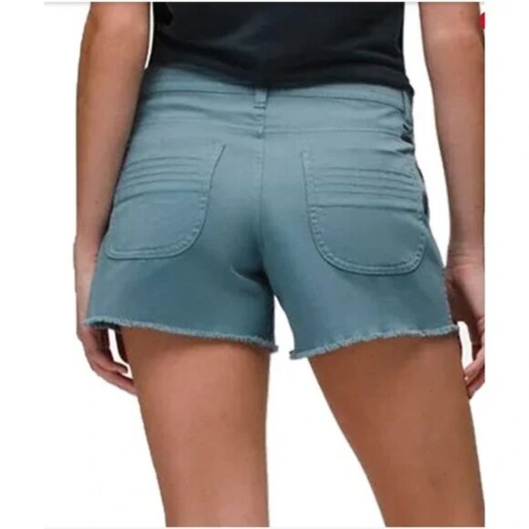 PrAna Sancho Blue Fringe Edge Shorts 8 Style#1968411 - Picture 2 of 12